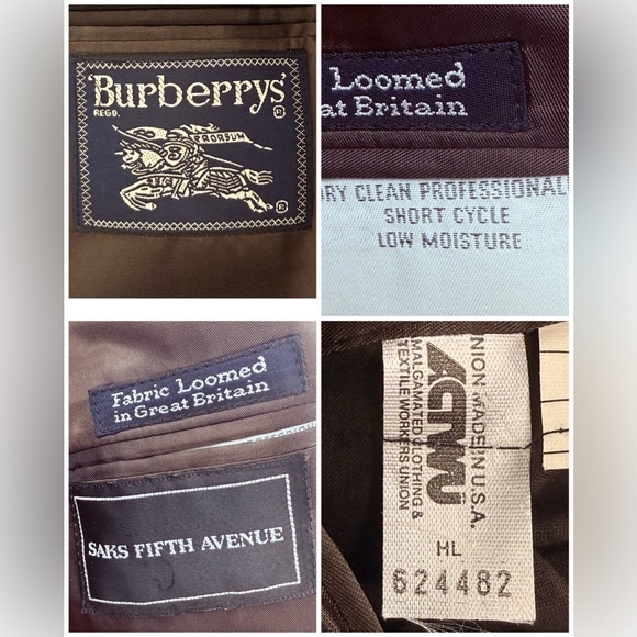 Burberry Vintage Men’s Houndstooth 100% Natural Wool Blazer Sport Coat Size 40R - Picture 10 of 10